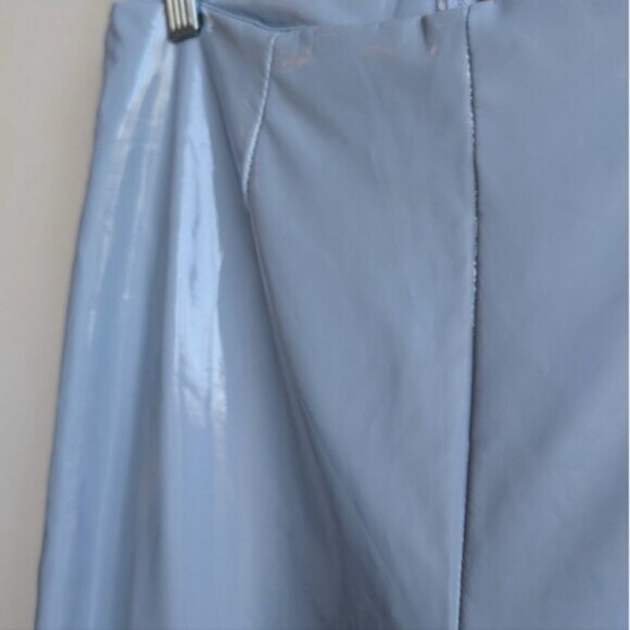 NWT Fashion Nova Blue Vinyl Pants "Brand Spanking New Vinyl Pants" - Picture 3 of 7
